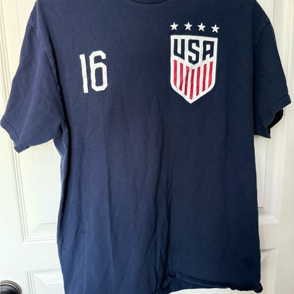 Blue USA Women’s Soccer Jersey and Number 16 - Picture 2 of 5